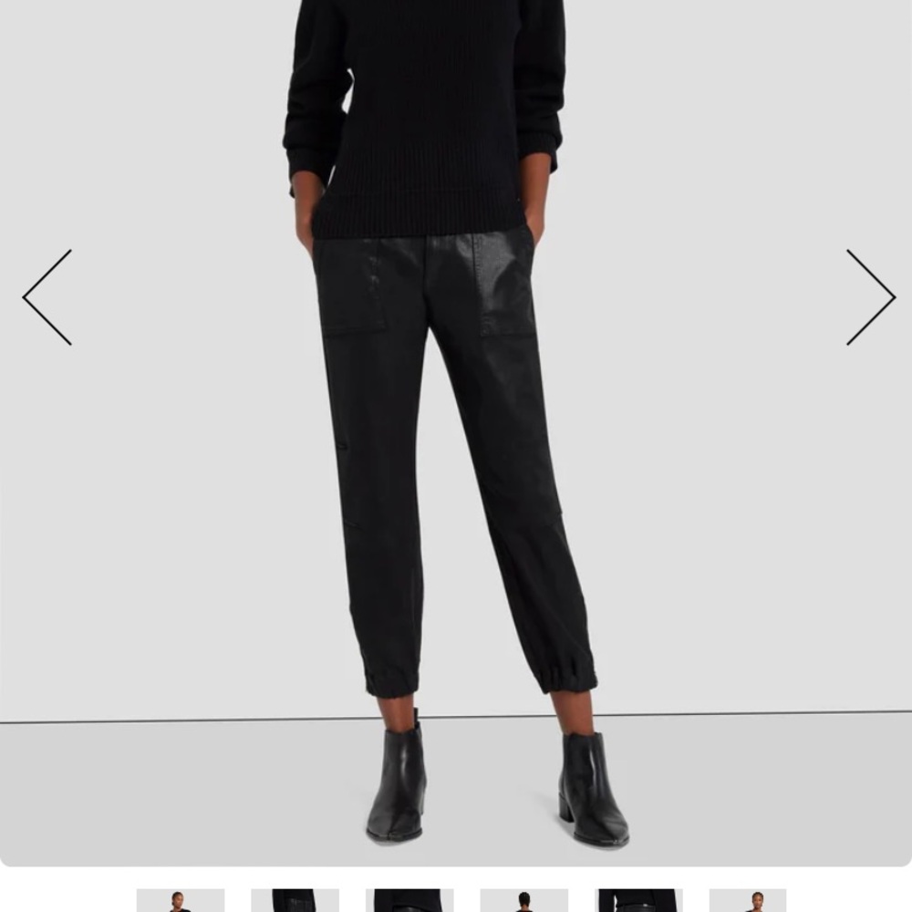 7 for All Mankind Darted Waxed Joggers